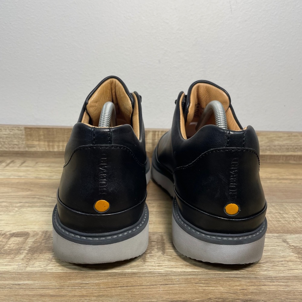 Samuel Hubbard Dress Fast Mens Black Leather Vibram Sole Sneakers Shoe 10 EUC - Picture 4 of 8